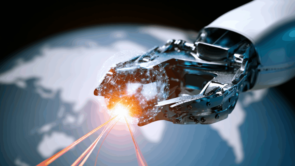 Robotergesteuerte Visualisierung globaler Produktionsnetzwerke
